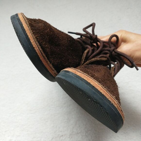 Brother Vellies Unisex UK4 Brown Erongo Suede Chukka Boots Desert Shoes Lace Up - Picture 3 of 13